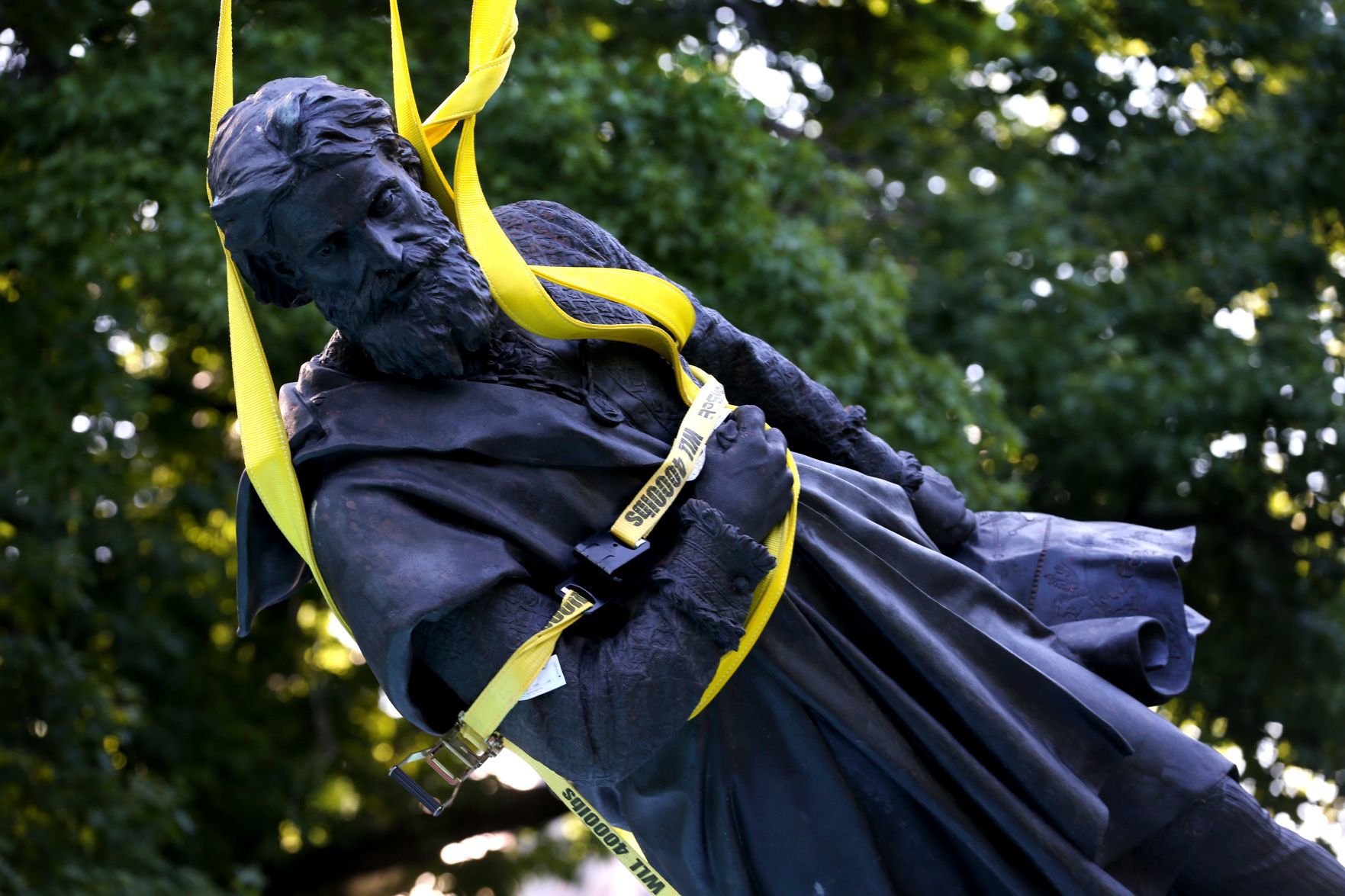 Christopher Columbus statue removed from Tower Grove Park